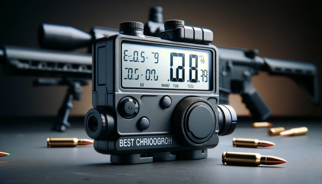 A 16_9 aspect ratio image showcasing the best airsoft chronograph. The chronograph is a device used for measuring the velocity of airsoft pellets.